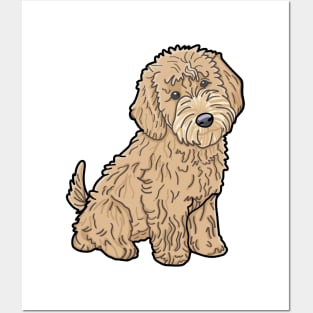 Golden Doodle Dog / Goldendoodle Posters and Art